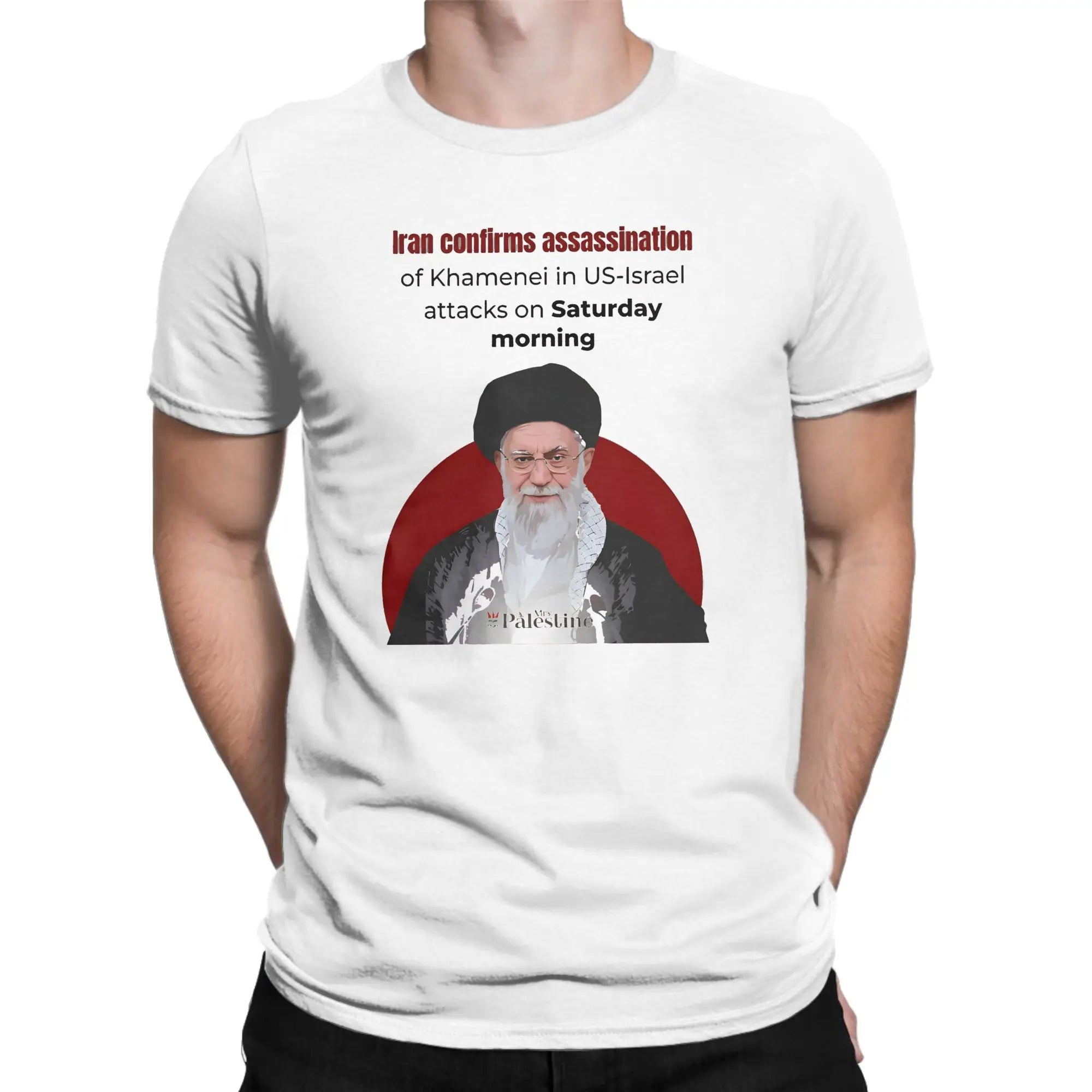 Mens Womens RIP Iran Ayatollah Ali Khamenei 1939 - 2026  T Shirt 100% Cotton Printed T-Shirt  Top Clothing