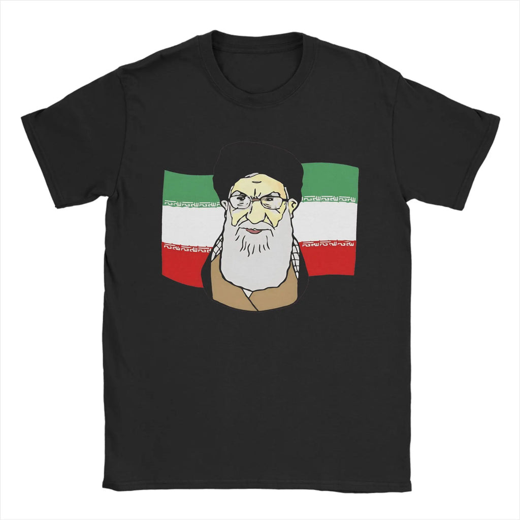 Graphic Printing We Love You Ayatollah RIP 1939-2026 IRAN Ali Khamenei T Shirt for Men's Clothing Women Summer Cotton T Shirt