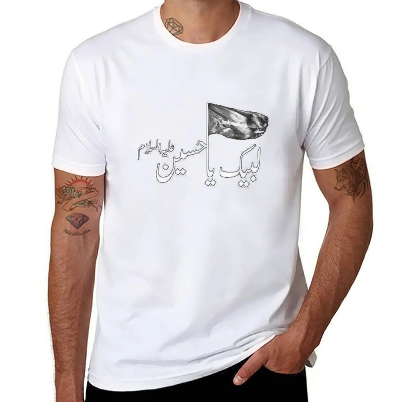 Labaik ya hussain T-Shirt quick drying kawaii clothes blacks clothing for men