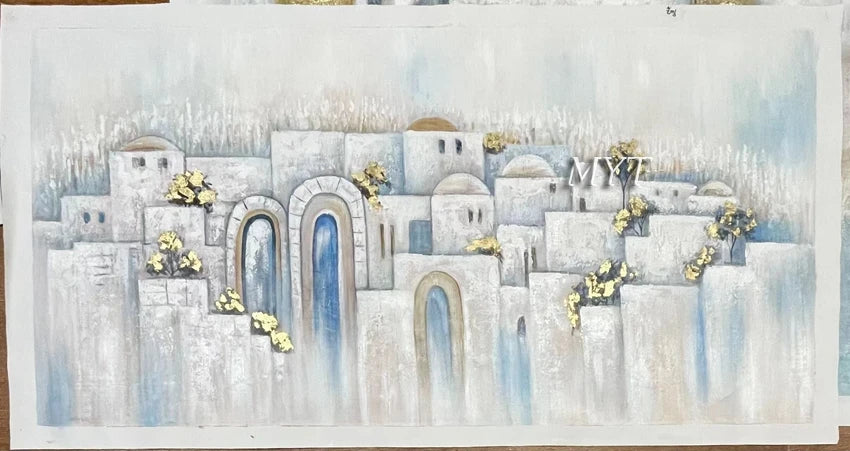 High Quality Handpainted Oil Painting on Canvas - Nice Jewish Wall Picture Art Unframed Home Decor