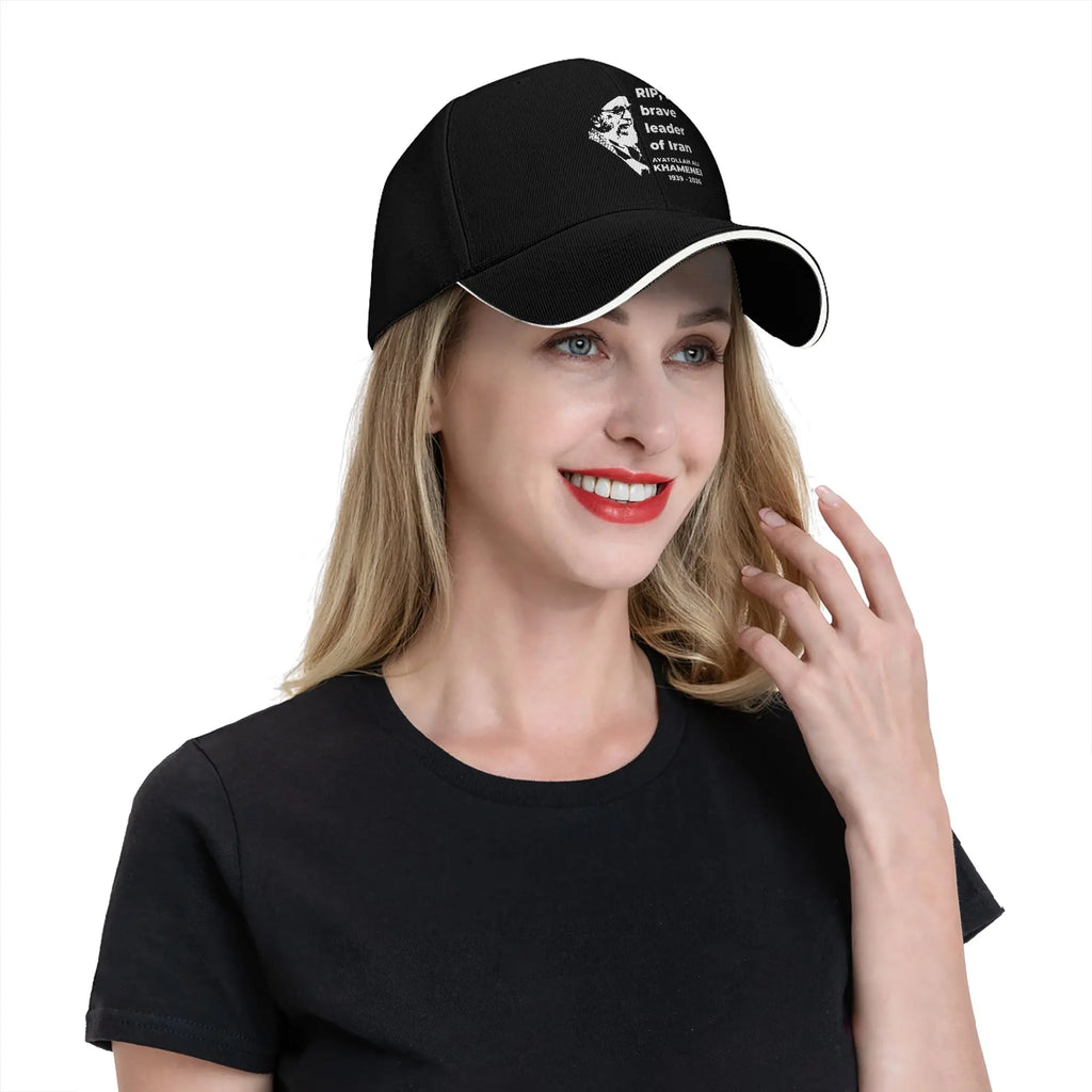 RIP Iran Ayatollah Ali Khamenei 1939 - 2026  Caps For Unisex Cool Baseball Cap  Snapback Hat Golf Headewear Gift