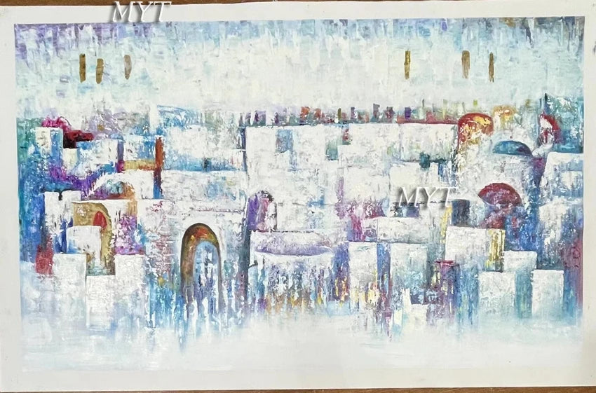 High Quality Handpainted Oil Painting on Canvas - Nice Jewish Wall Picture Art Unframed Home Decor