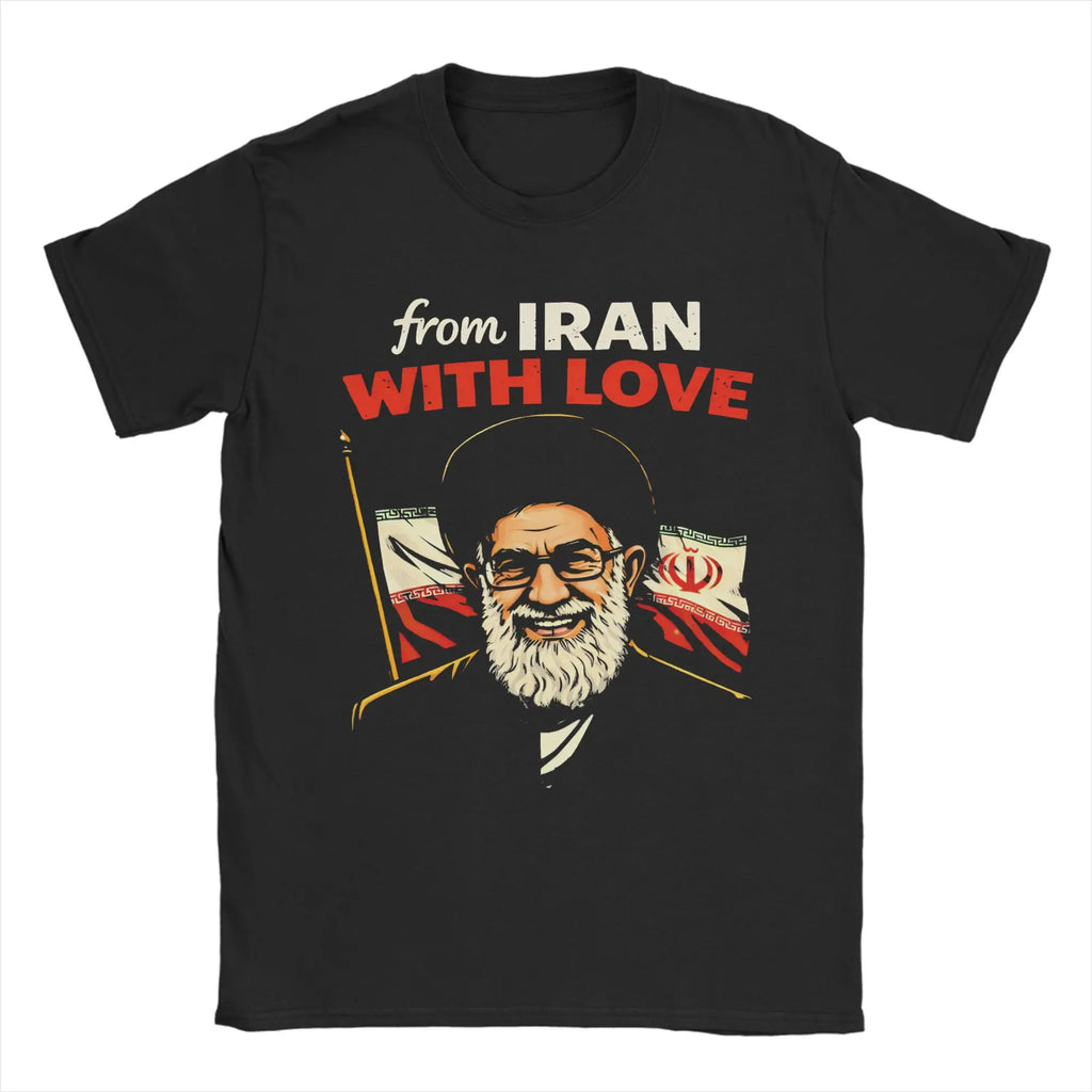 Graphic Printing We Love You Ayatollah RIP 1939-2026 IRAN Ali Khamenei T Shirt for Men's Clothing Women Summer Cotton T Shirt